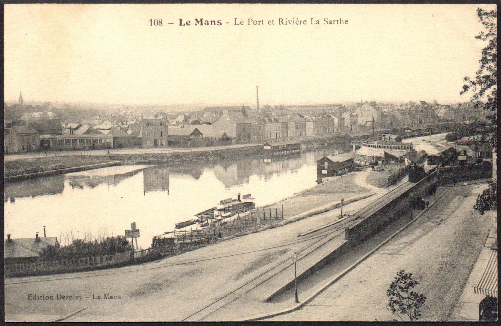 Tramways de la Sarthe - Sortie de la Gare Centrale, Le Mans
